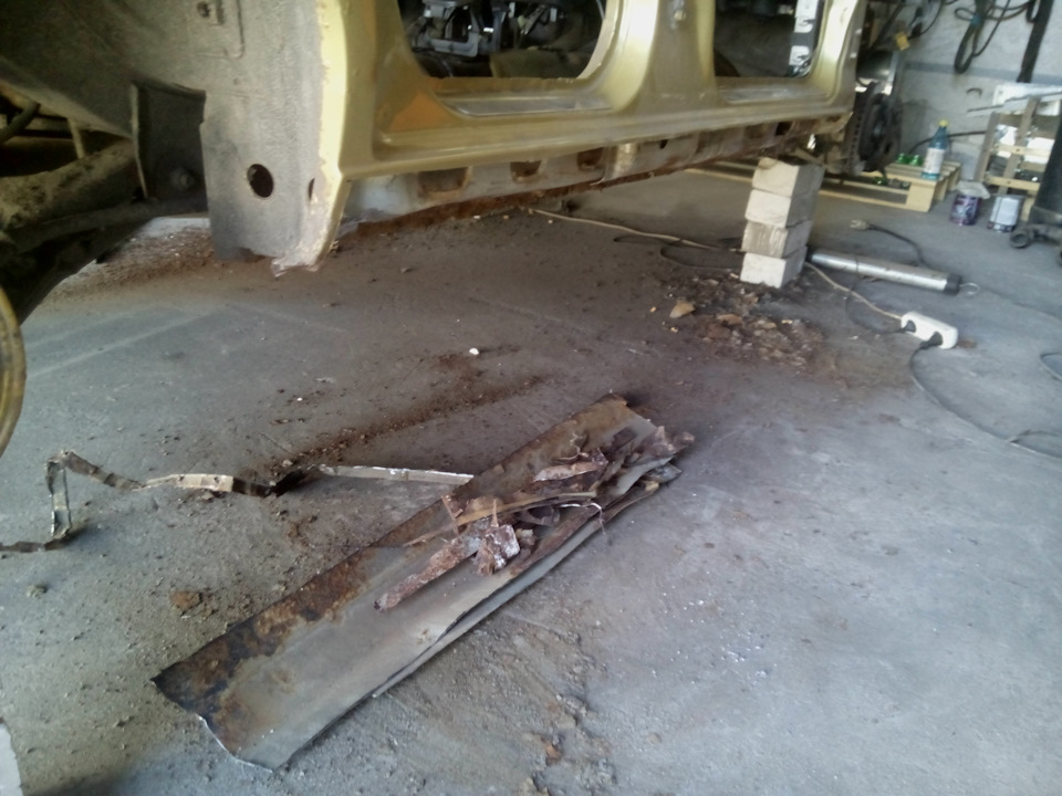 Зварювальні роботи. Пороги. Daewoo Lanos SX. Part 4 4