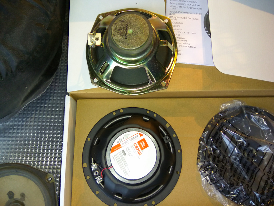 Звук Daewoo Lanos (part 1). Встановлення нових динаміків JBL CS762 у задню полицю 4