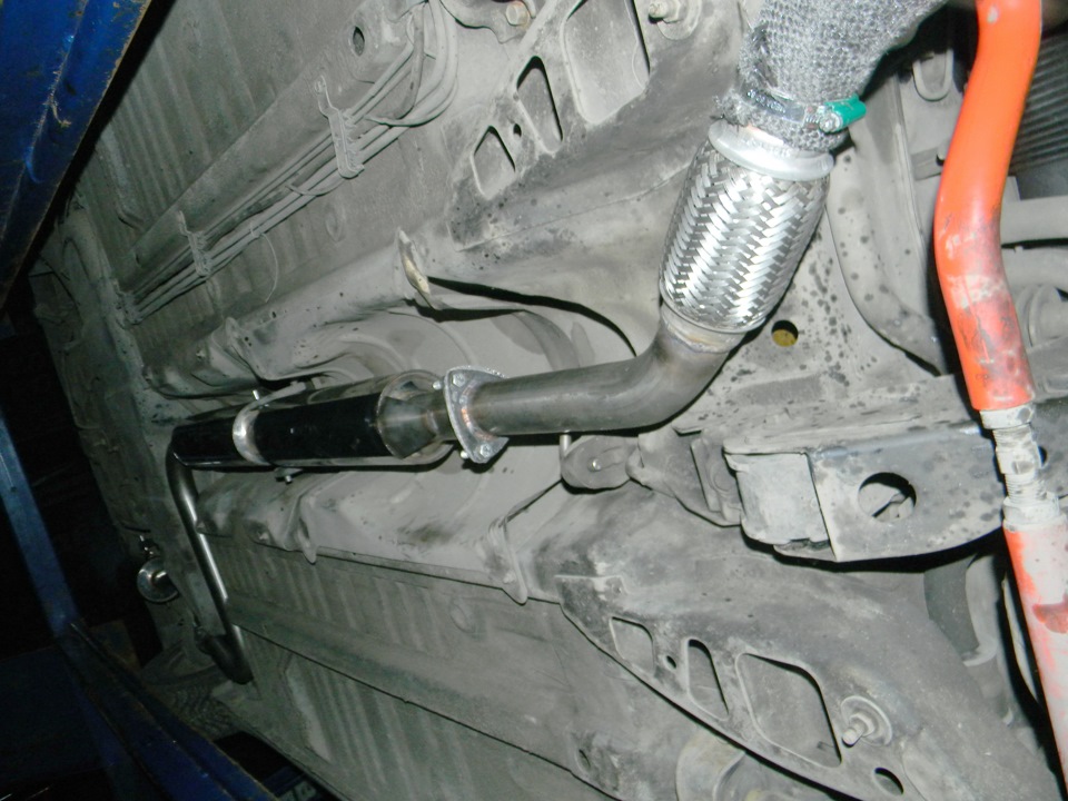 Rud exhaust. Павук (обмотаний термострічкою). Штани(обмотані термострічкою). Два прямоточні резонатори. Прямоточна банка. 5