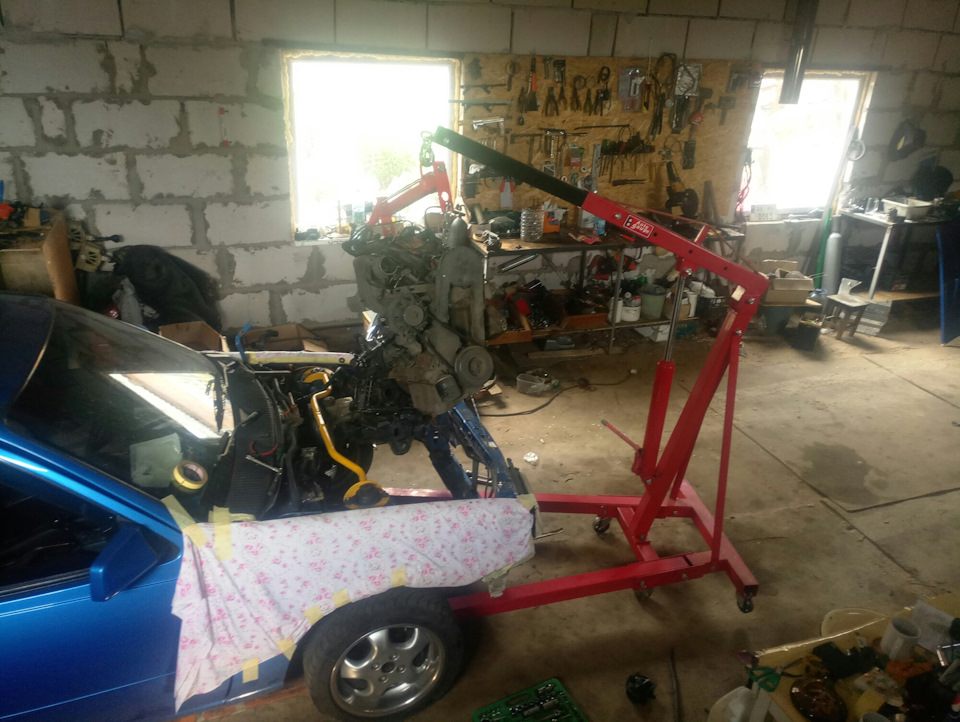 моя перша 1000км позаду. почав свап kadett E gsi v6 3.2 4