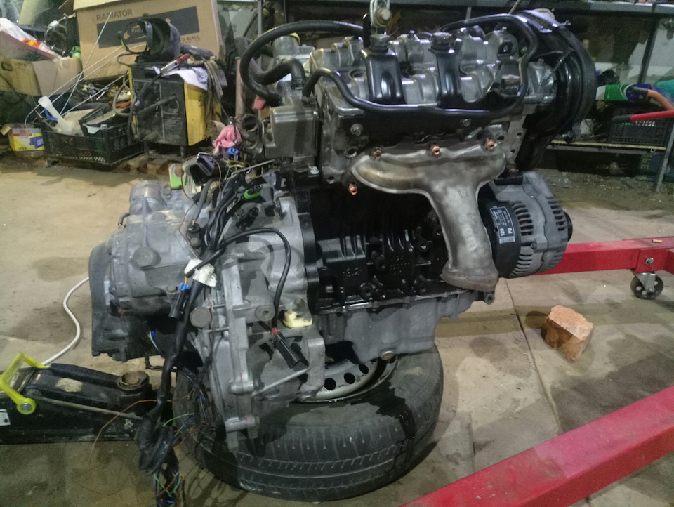 установка ДВС v6 3.2х32se +AT/АКПП +АС/кондер 2
