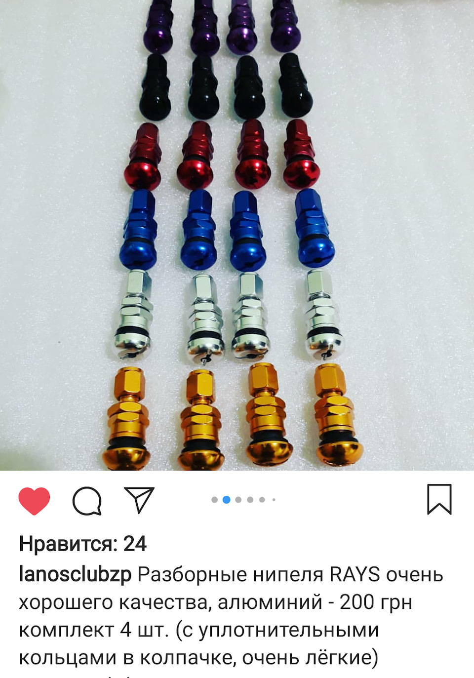 Болт гламурний М14х1.5 та гламурні розбірні ніпеля RAYS 1