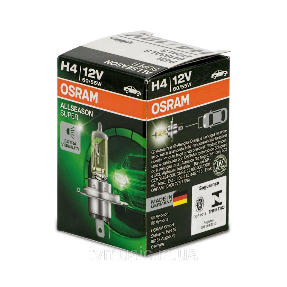 OSRAM ALLSEASON Н4 +30% 1