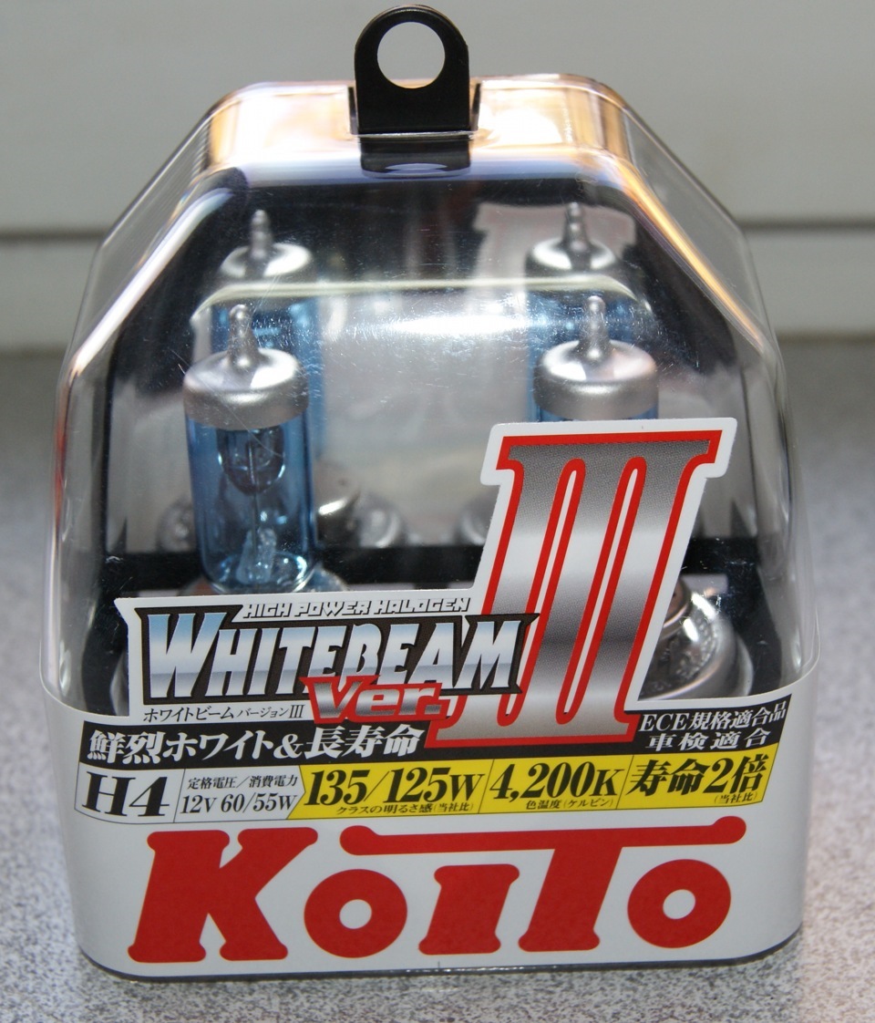 Галогенні лампи KOITO WhiteBeam III H4 (4200K)… 4