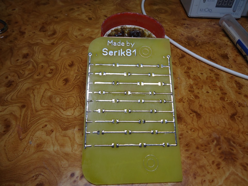 Новий варіант SMD-плати салонного освітлення Ланос (Сенс) 2