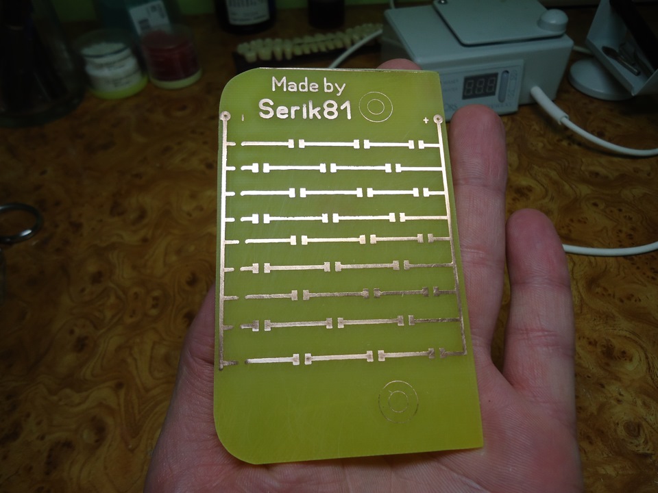 Новий варіант SMD-плати салонного освітлення Ланос (Сенс) 1