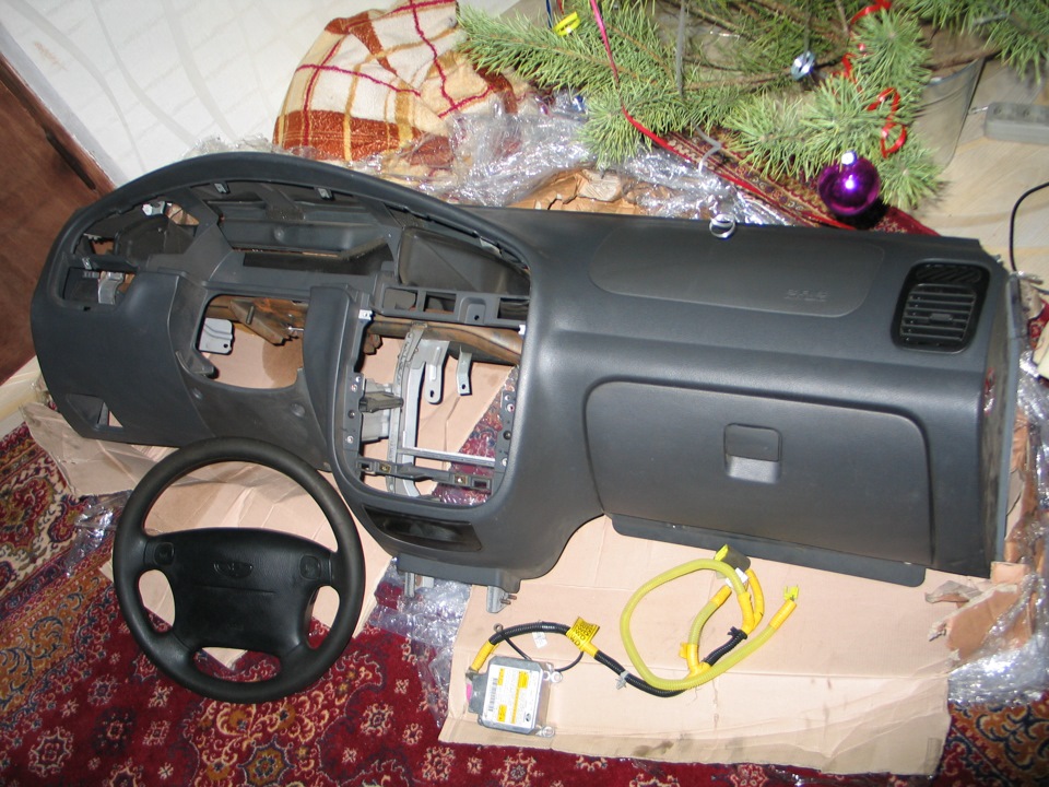 Торпеда з подушкою, кермо з подушкою + блок з проводкою на 2 airbag 2