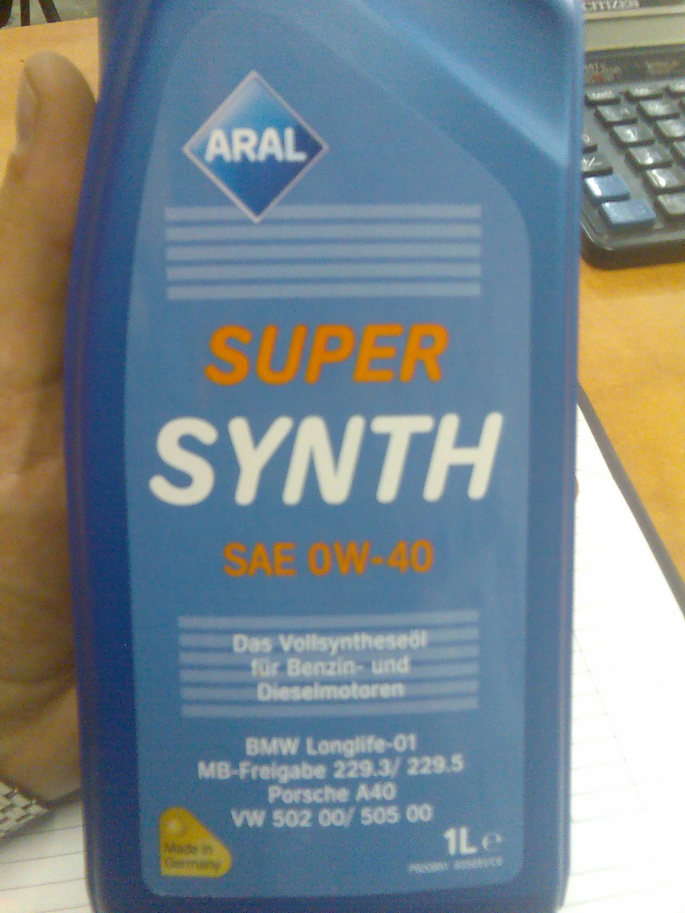 ARAL 0W40 SYPER SINTH 2