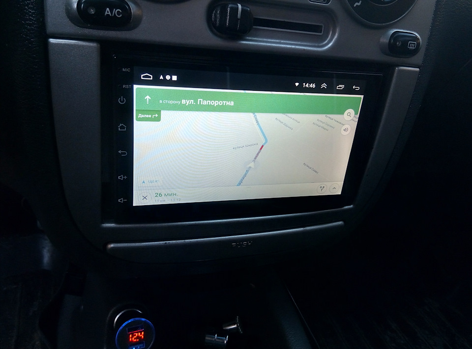 2Din Android мені в Ланос 2
