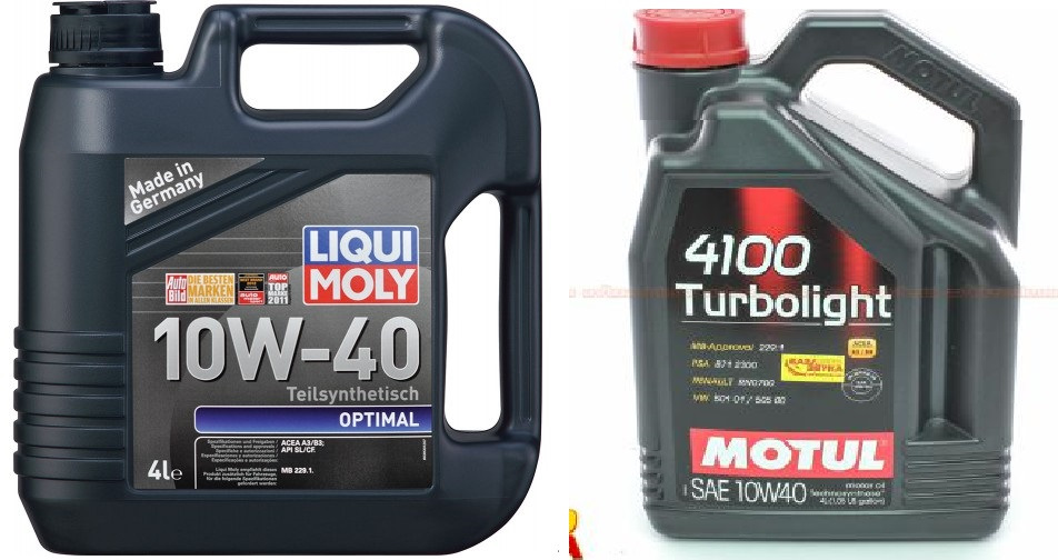Liqui Moly Optimal 10W-40 або MOTUL 4100 Turbolight SAE 10W40?.. 1