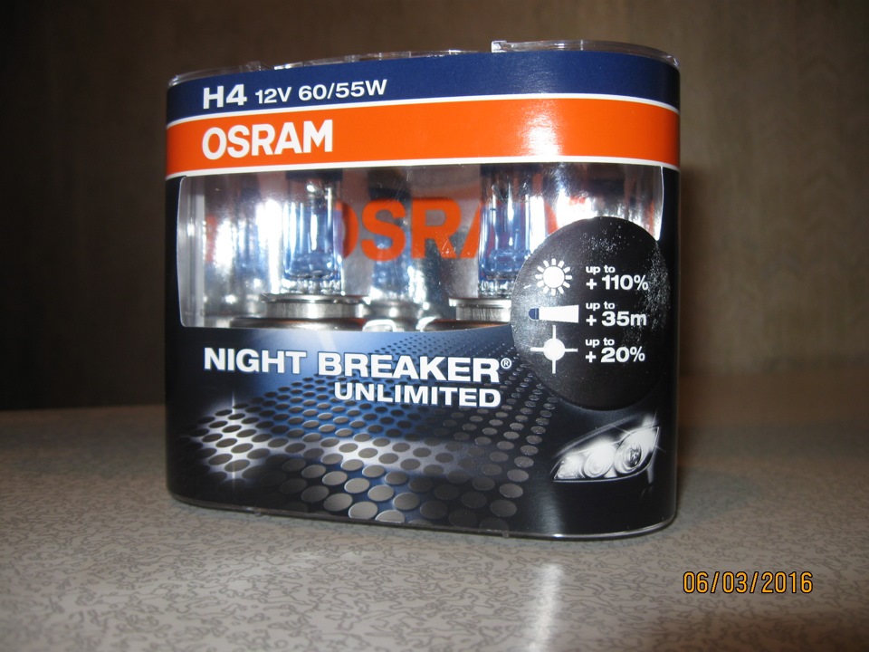 Заміна лампочок на OSRAM Night Breaker Unlimited 1