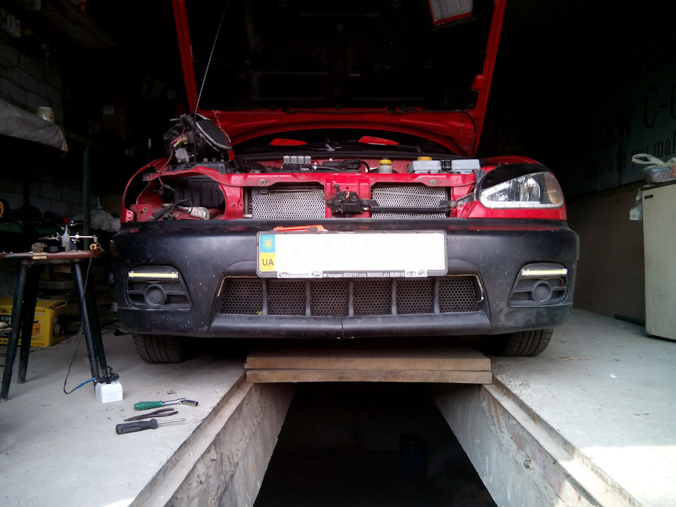 ДХО в бампер Lanos Sport 4