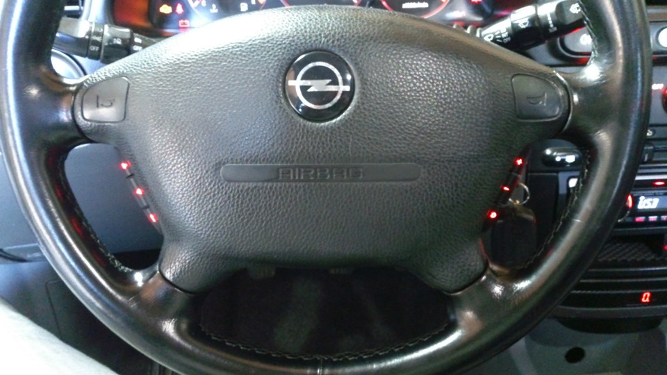 заміна номерного знака Opel Omega B на кермі Daewoo 1