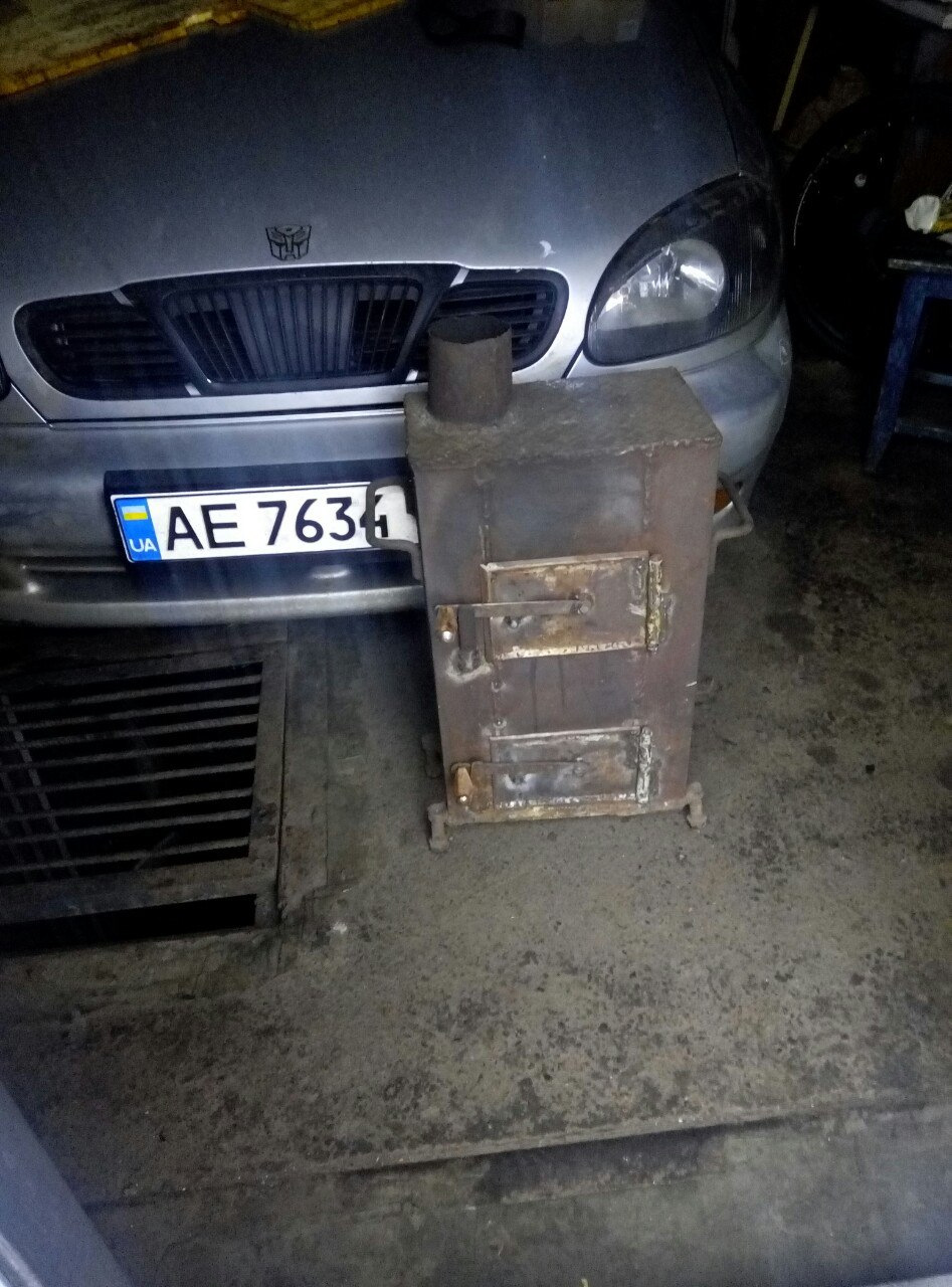 Буржуйка в гараж для Оливчика 1