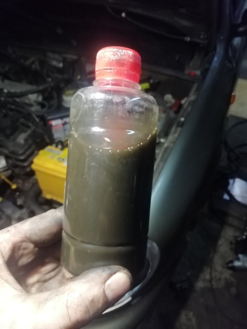Позапланова заміна жижі (мастила) КПП. 3