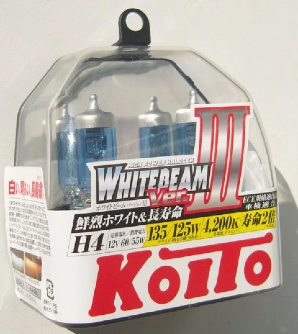 Лампочки KOITO H4 WhiteBeam III (4200K)