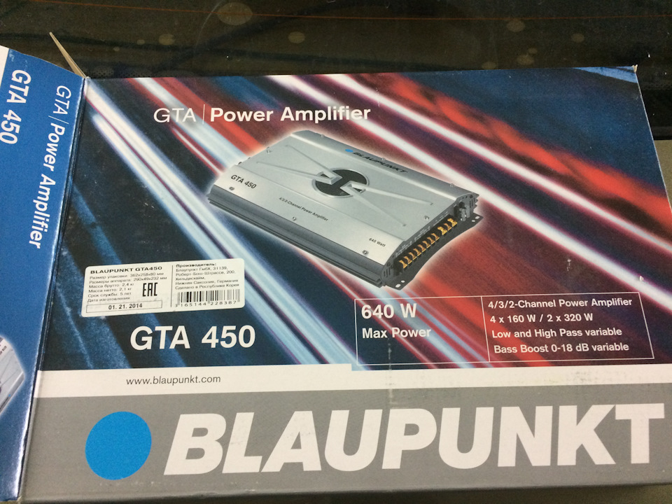 Підсилювач Blaupunkt GTA-450! 1