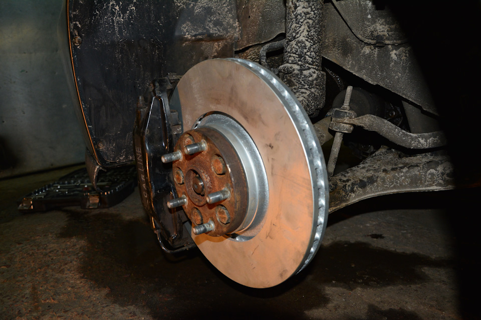 Мій варіант заміни гальм дисків для 4-х поршів супортів Brembo BBK від Hirsch Performance, фініш! 5