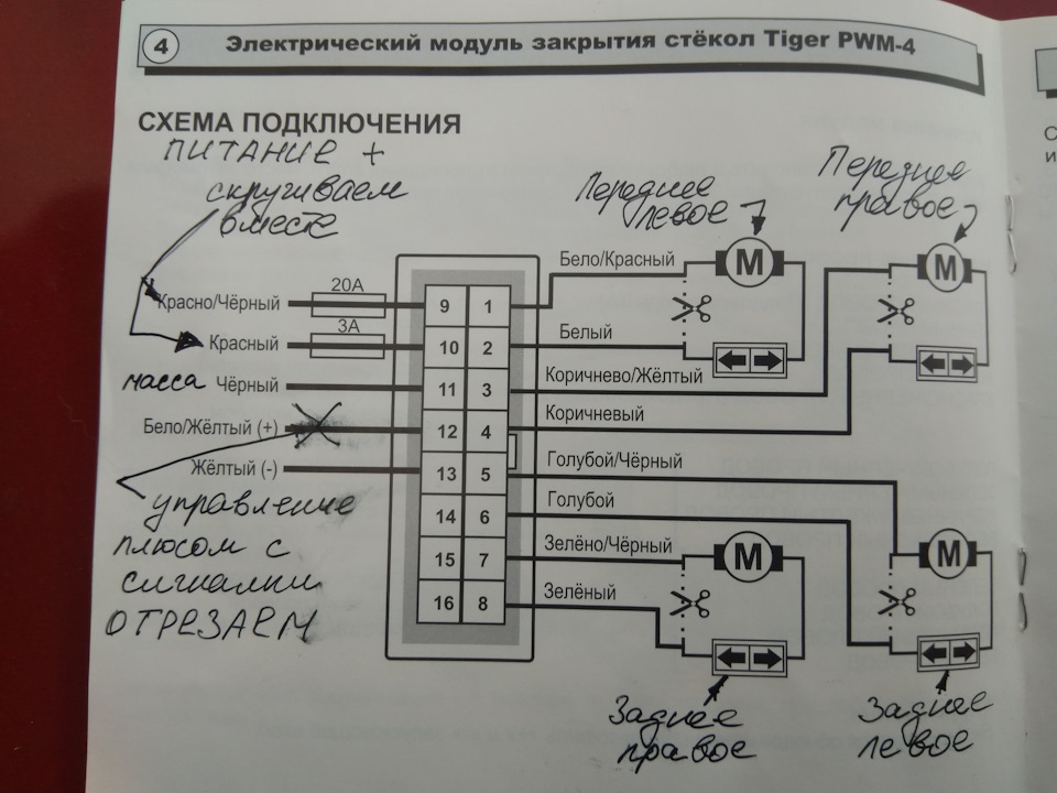 SIDRSANYA. Блок-комфорт на 4 ЕСП або Підключення під блок кнопок на дверях водія … 4