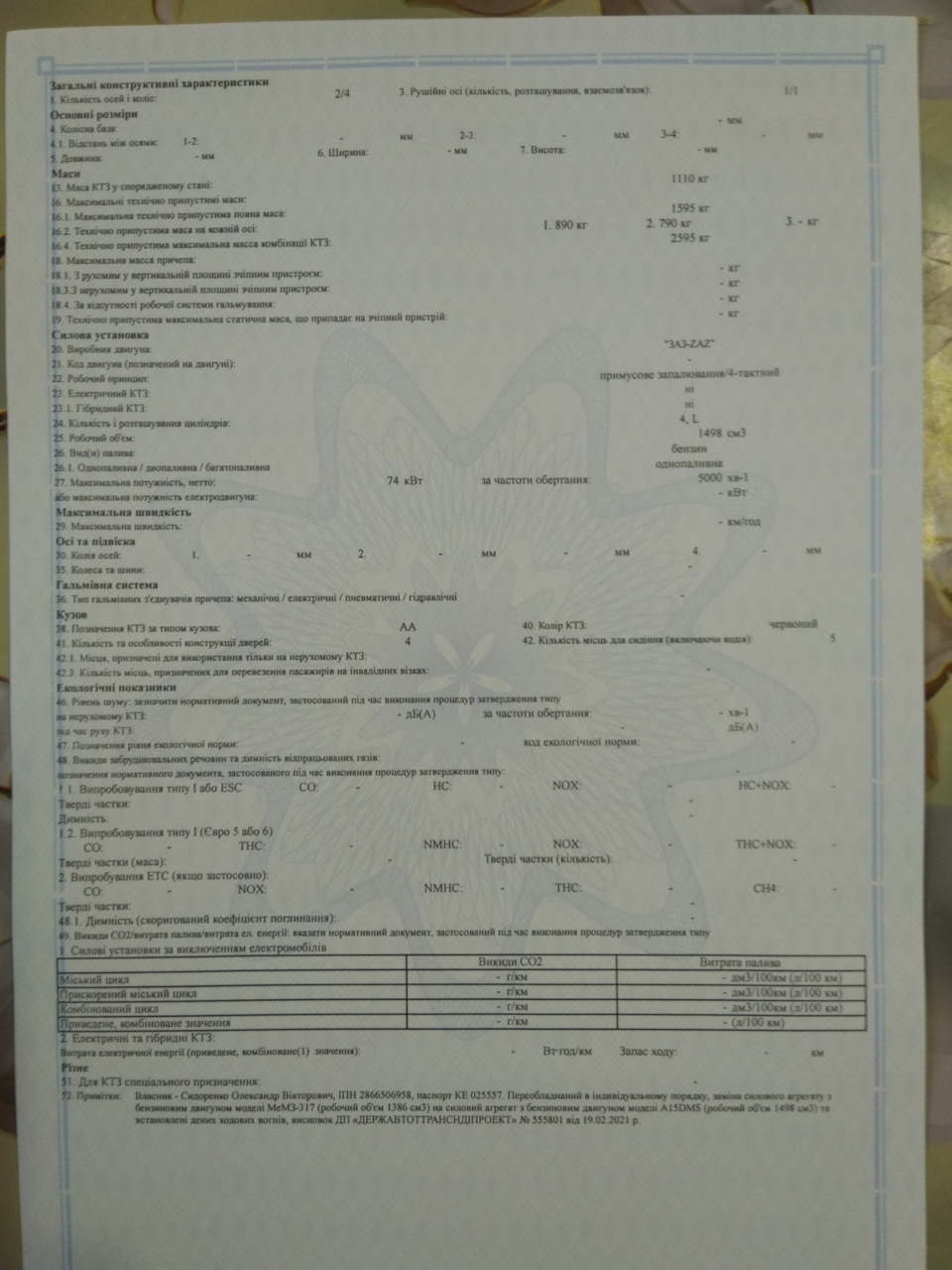 SIDRSANYA. Порядок переоформлення СВАПу або Як узаконити переобладнання… 5