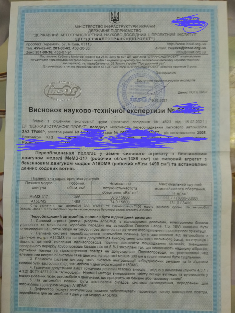 SIDRSANYA. Порядок переоформлення СВАПу або Як узаконити переобладнання… 1