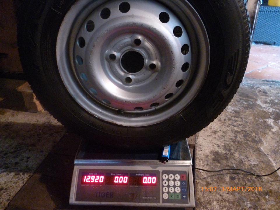 Про вагу дисків 14*100 (штампи ланос, лиття 13-14-15, ВСМПО 13 та 15) 2