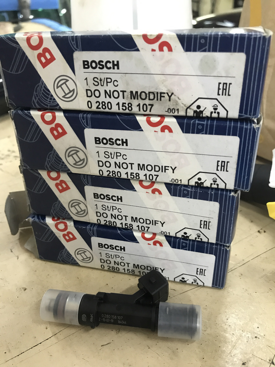 Заміна форсунок на Bosch 0 280 158 107 1
