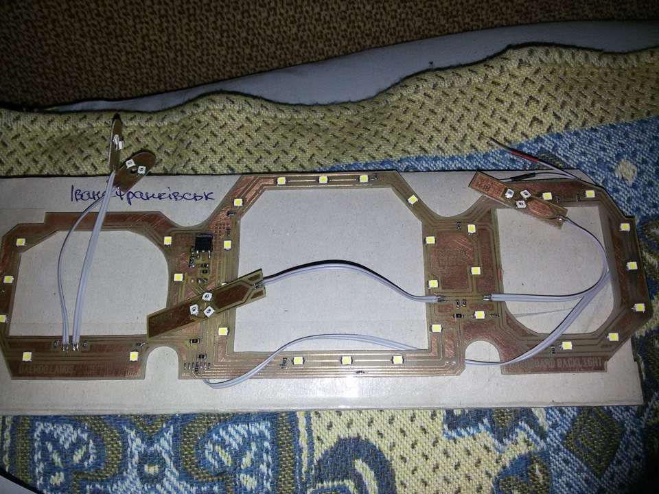 Польська приборка з тахометром + пересвіт LED-платою 3