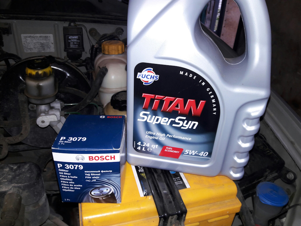 Заміна мастила, Titan SuperSyn 5w40, Bosch P3079 2