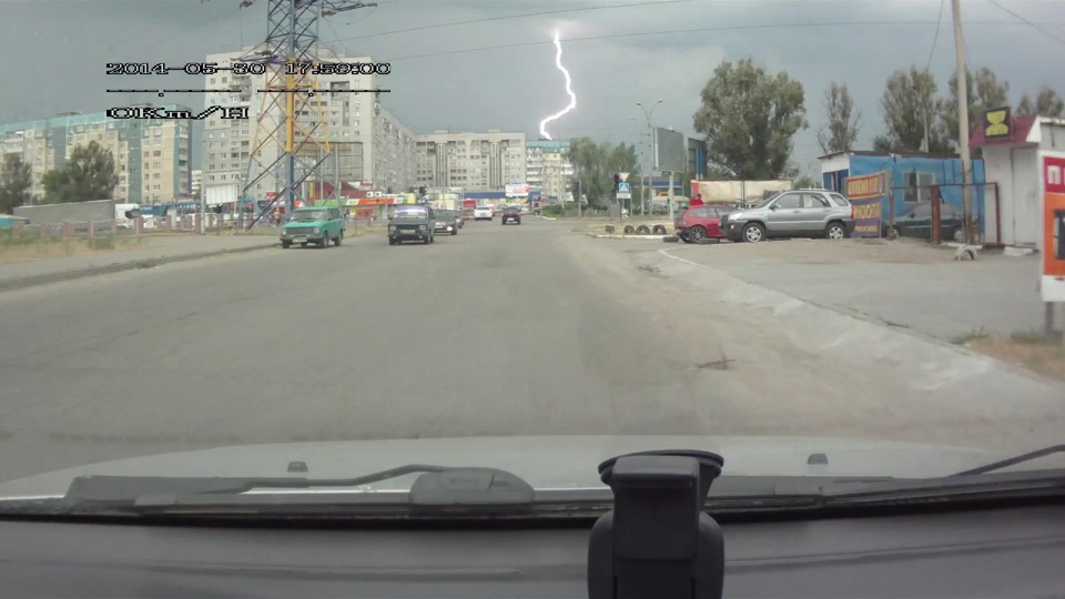 Гроза - скрини з реєстратора. 2