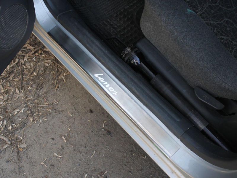 Накладки на пороги Daewoo Lanos Alu-Frost Польща. 1