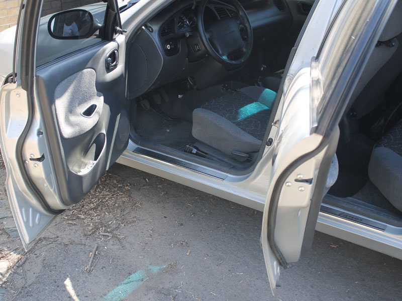 Накладки на пороги Daewoo Lanos Alu-Frost Польща. 5