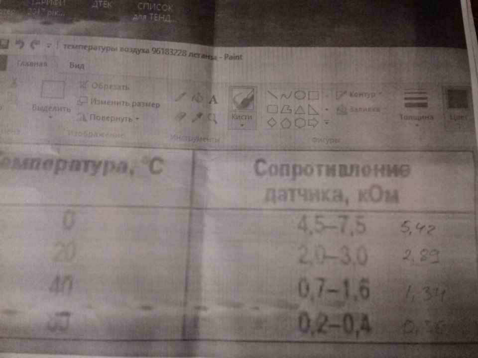 ДТВ (датчик температури повітря) та ДТД (датчик температури двигуна) 3
