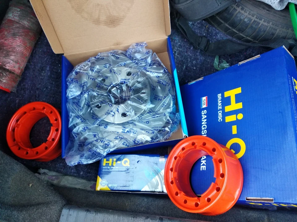 Заміна передніх гальм + автобафери