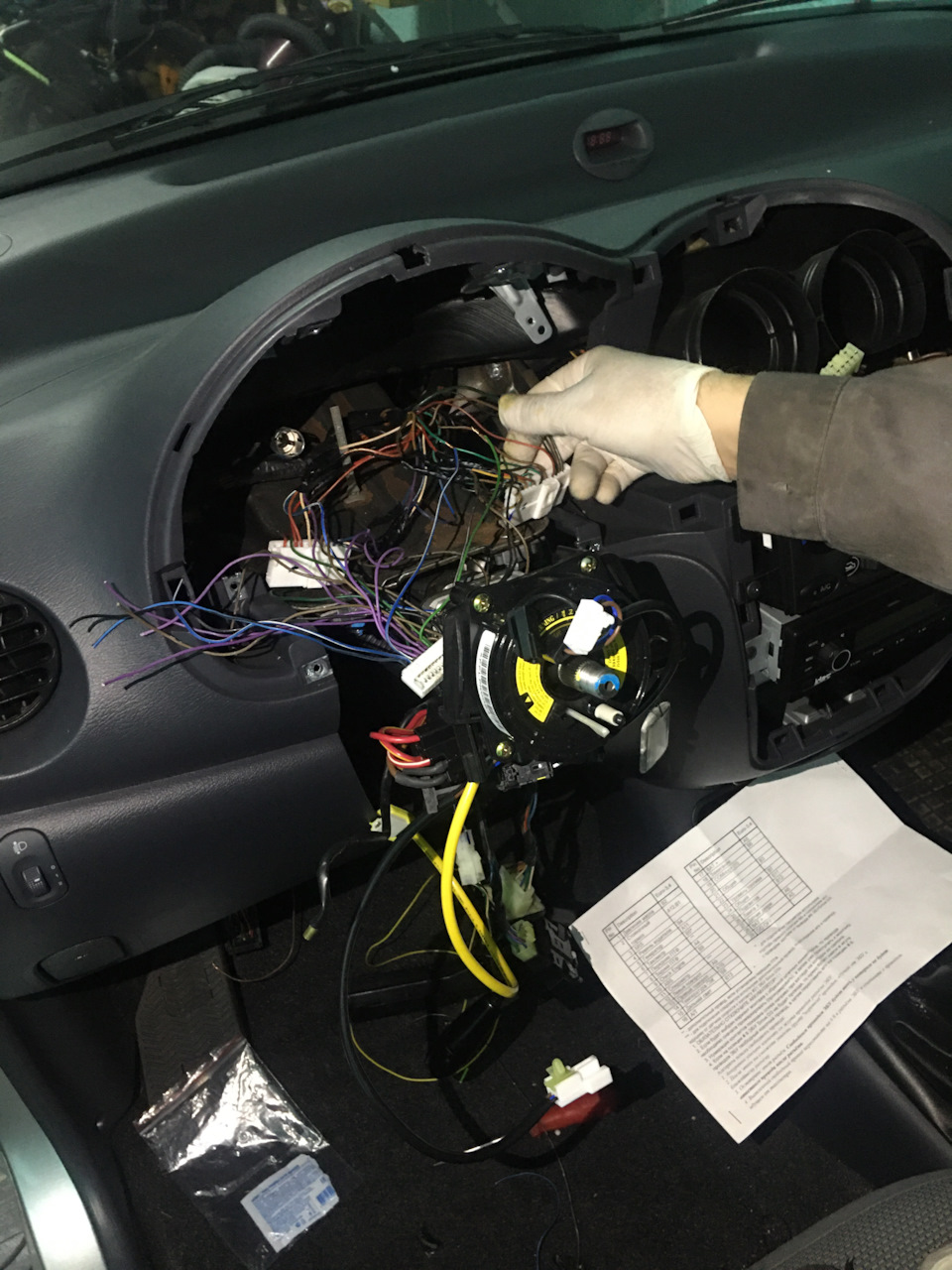 Приладова панель з Тахометром+SRS Airbag+дефлектори в торпеду 4