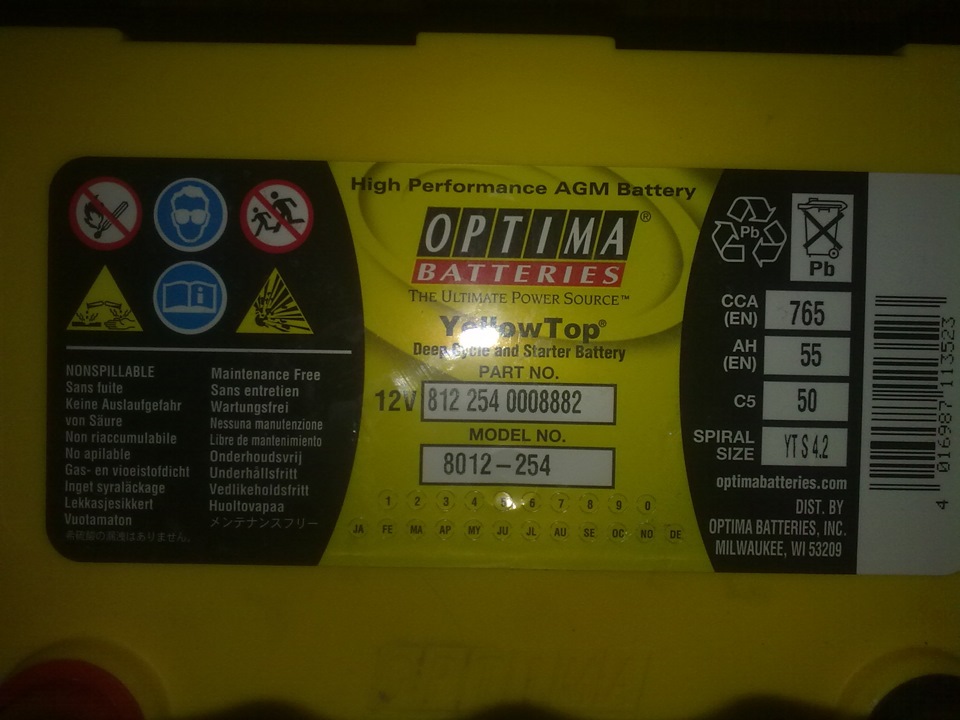 OPTIMA YELLOW TOP YT U — 4.2 1