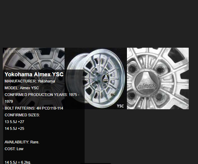 Олдскульні диски Yokohama Almex R13. 2