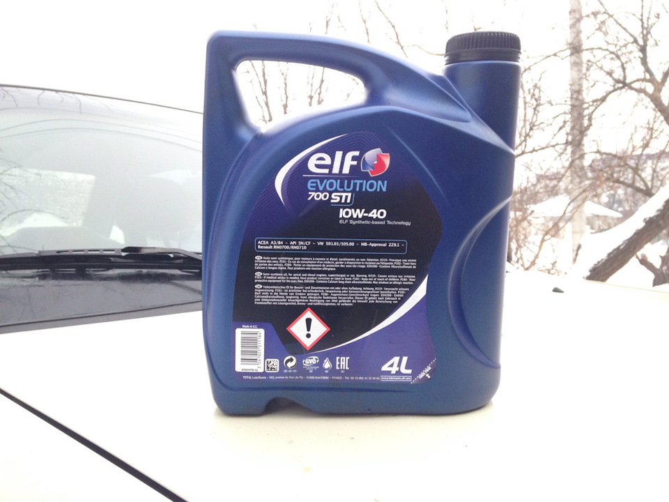 Заміна мастила на ELF Evolution 700 STI 10W40 API SN 2