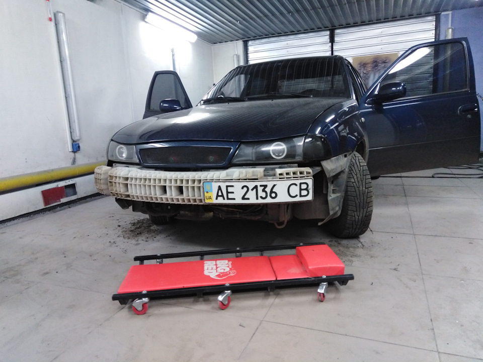 Встановлення лінз у ПТФ. Фарбування бамперів у колір авто. 2