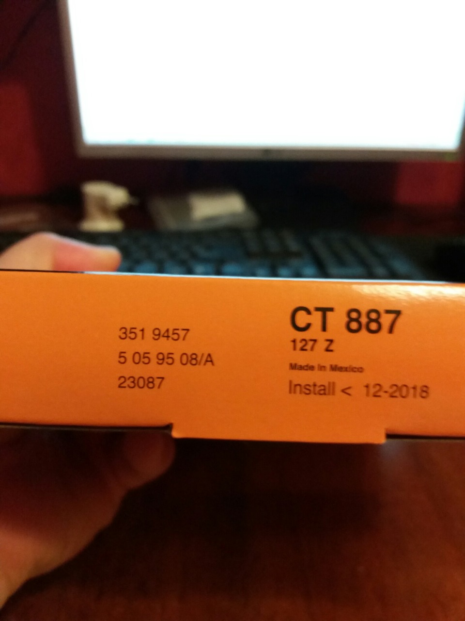 Ремінь Contitech CT887, 127z Нубіра, Лачетті, Ланос, Авео 2