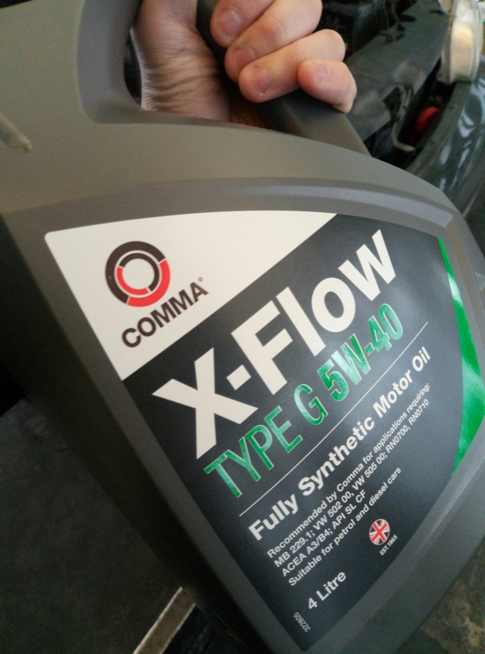 Заміна мастила Comma X-Flow 5w40 1