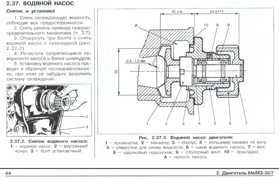 Заміна помпи сенс 1.3 3