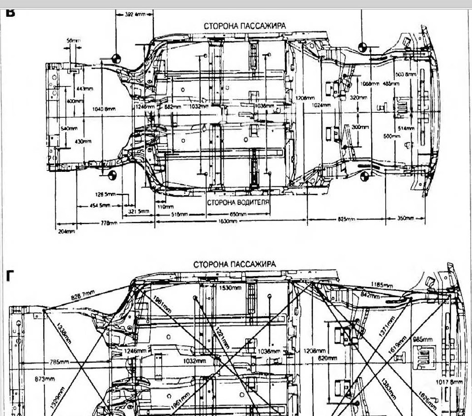 Геометрія кузова Daewoo Lanos/Sens 4