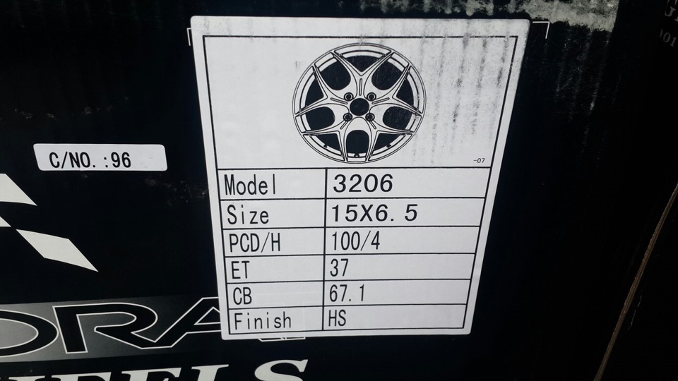 НОВІ диски ZW R15 ET37 J6.5 4