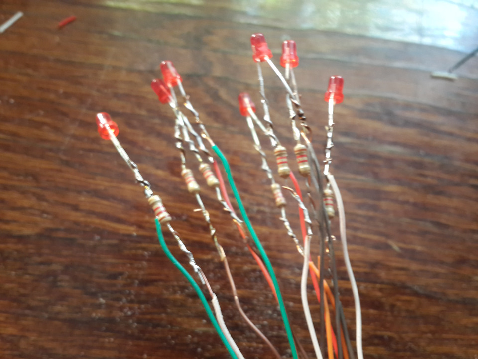 Приборка з тахометром + пересвітлення LED 5