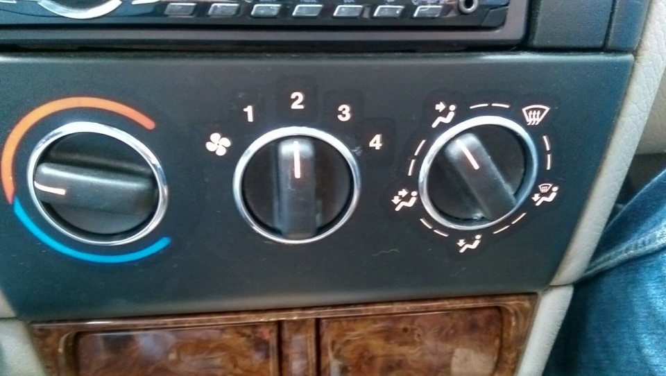Кільця на крутилки кондиціонера Opel Vectra B 4