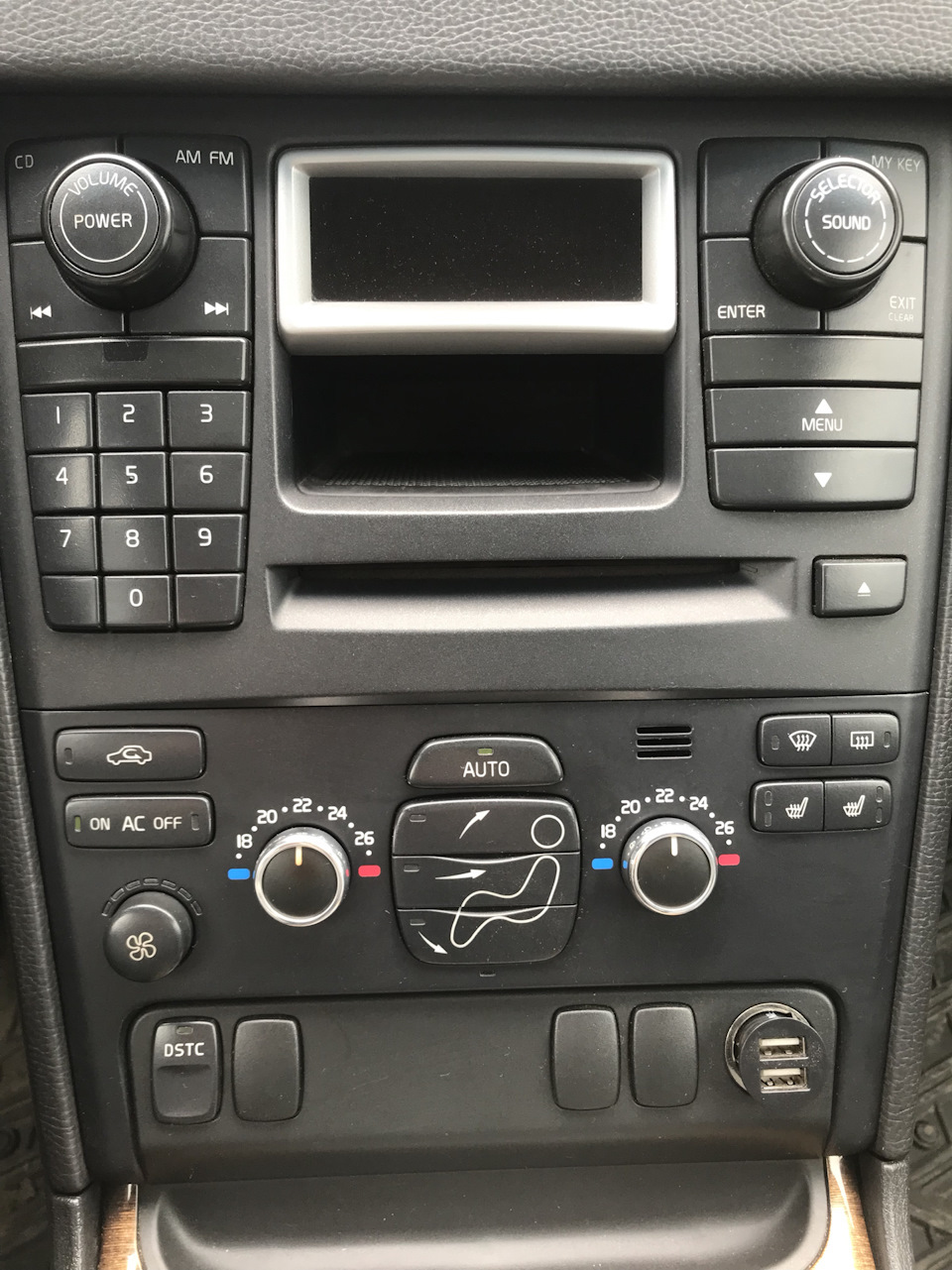 Хром кільця в приборку і крутилки клімату Volvo S80 2