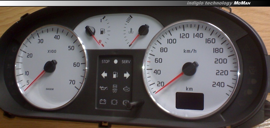 Хром кільця в приладку Renault Clio / Megane / Scenic / Thala / Kango 1
