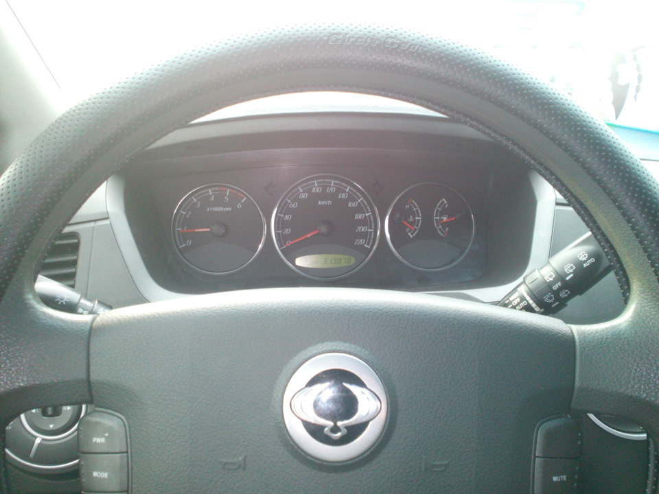 Хром кільця в приладку Ssang Yong Kyron 2