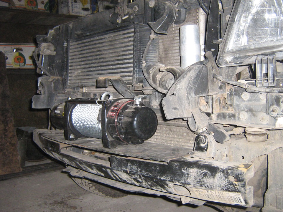 Установка лебедки на Nissan Pathfinder 2010г.в. 2